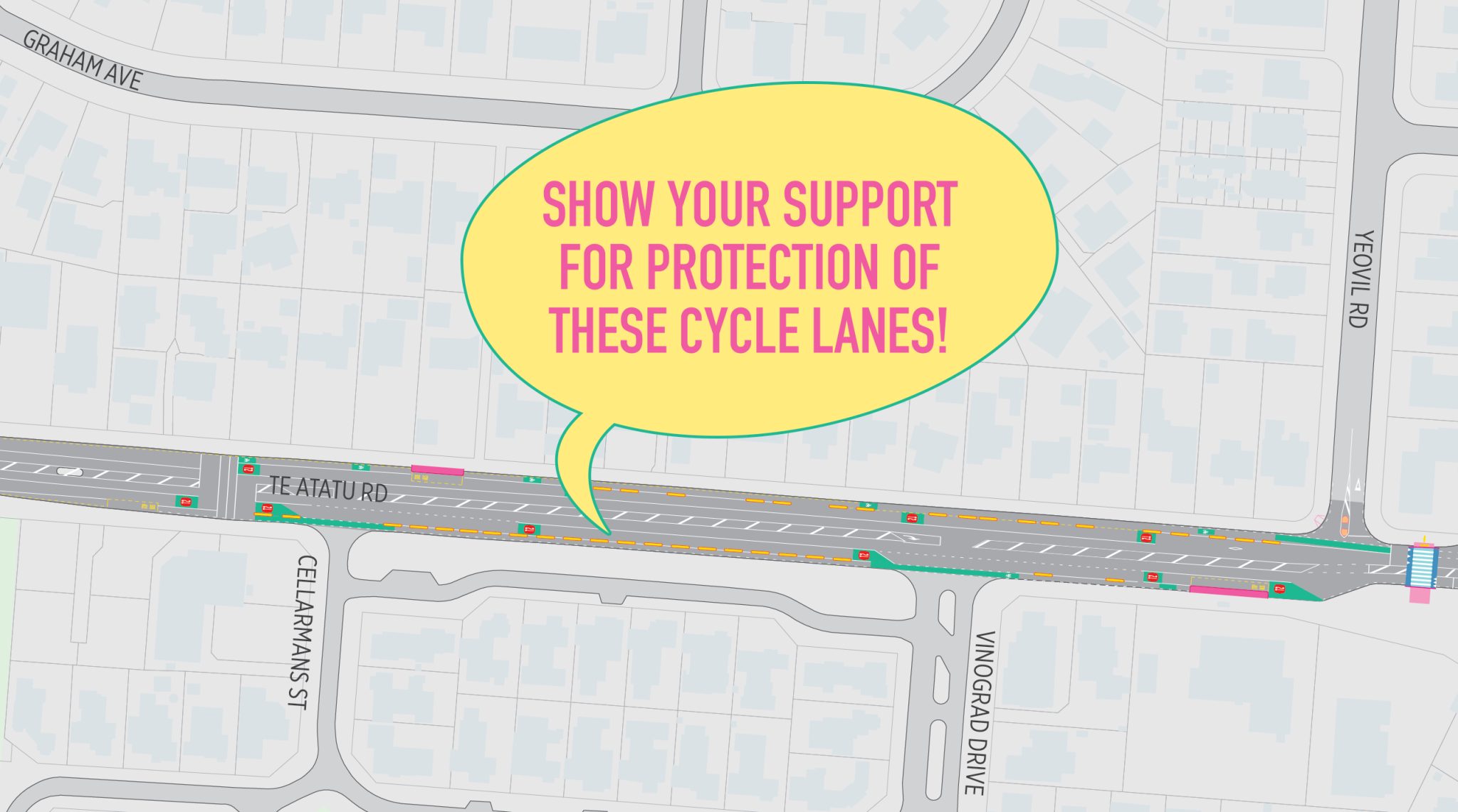 Te Atatū Peninsula - Bus priority T2 lanes - Bike Te Atatu